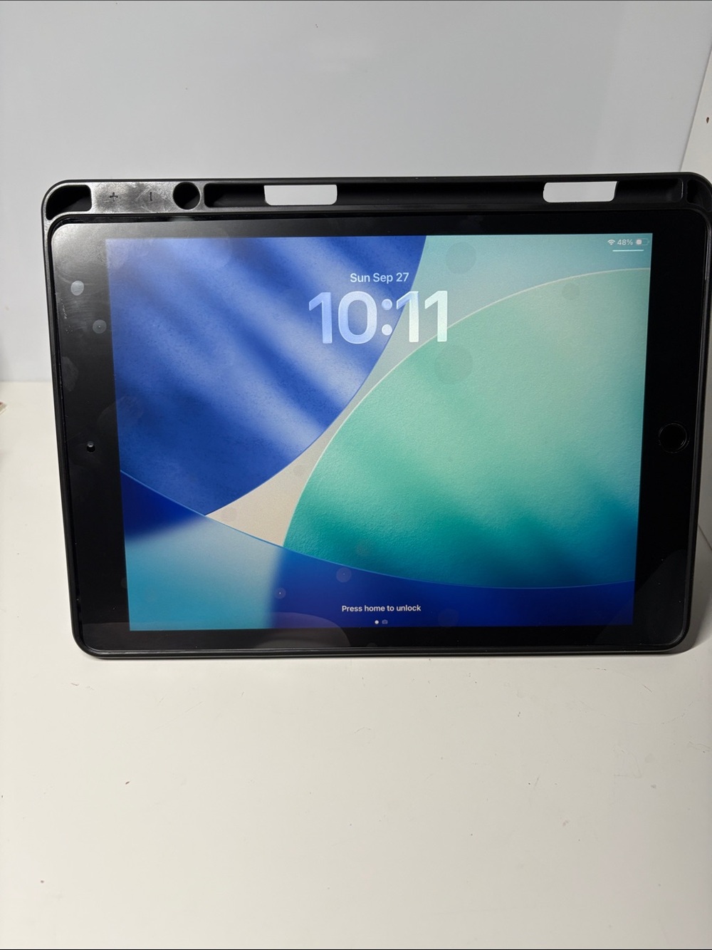 Apple iPad 8 th generation  10 .2 “ with Black Protective Case - Black